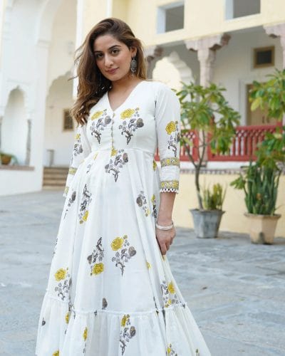 টু-পিস অফার মূল্য ৬৮০(ওড়না ছাড়া) হলুদ পাতা বাহার