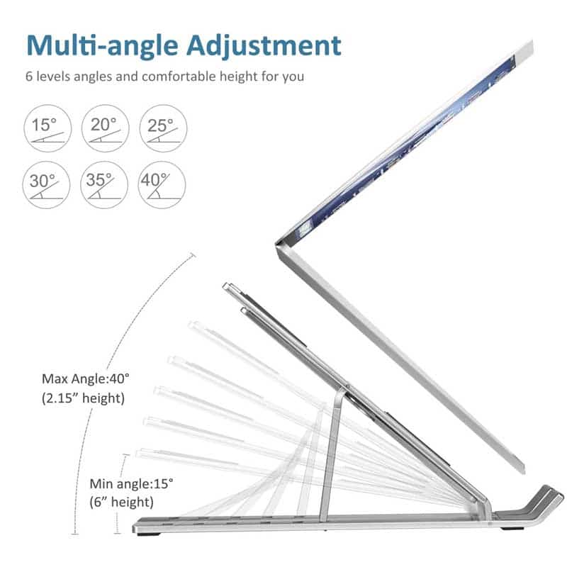 Aluminum Adjustable Foldable Laptop Stand 💻 (Original)