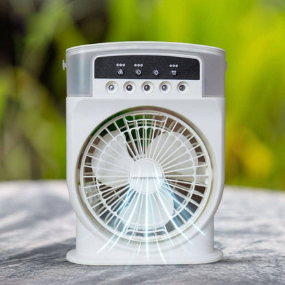 "Portable Mini AC Air Cooler Rechargeable Table Fan"