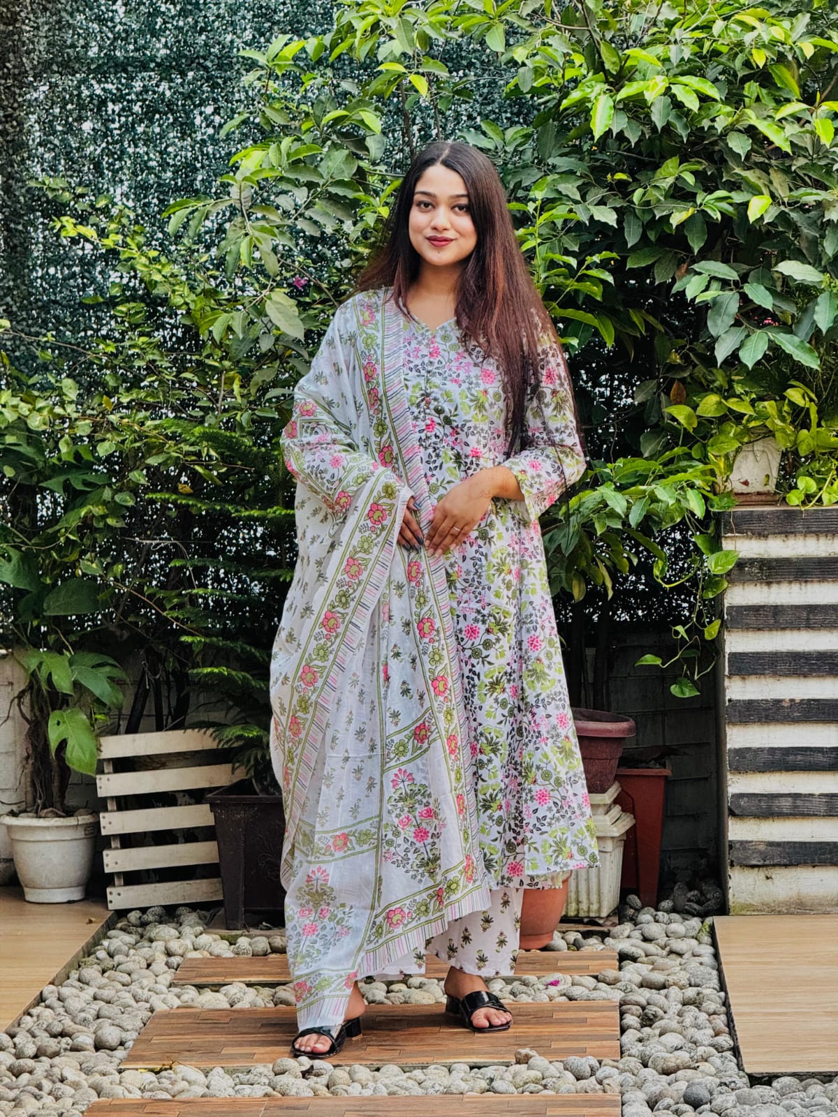 Olive Color Flower (3Pcs)