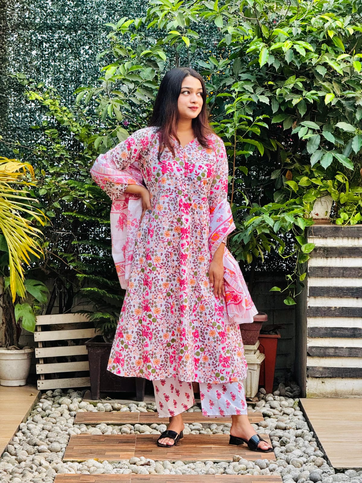 Pink Color Flower (3pcs)