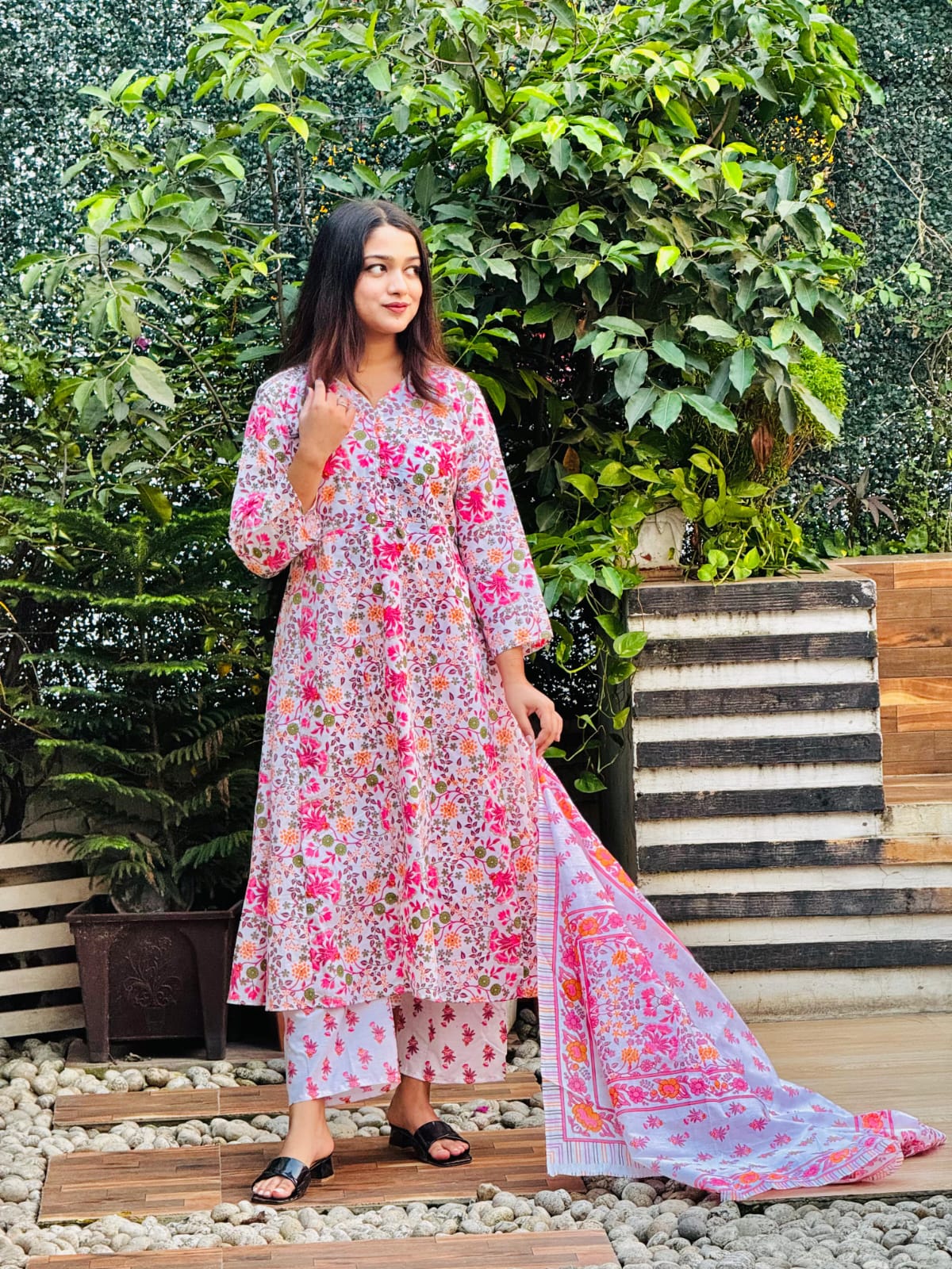 Pink Color Flower (3pcs)