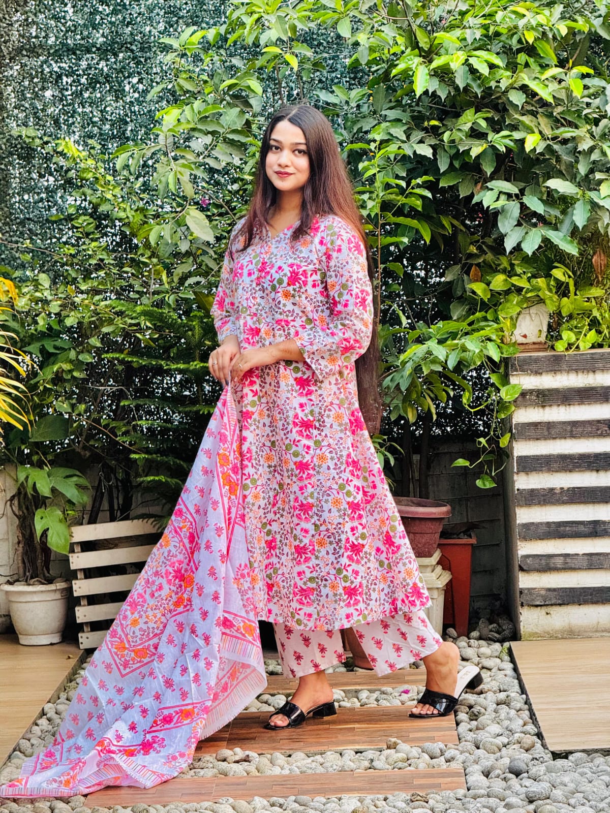 Pink Color Flower (3pcs)