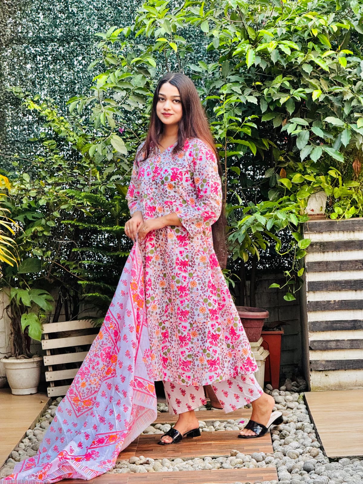 Pink Color Flower (3pcs)