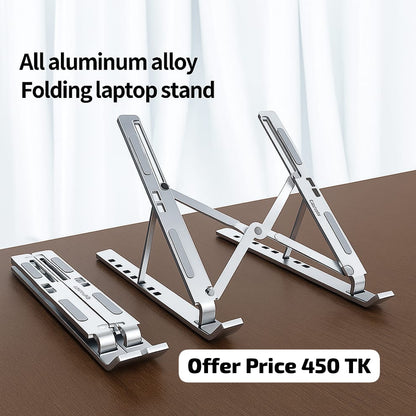 Aluminum Adjustable Foldable Laptop Stand 💻 (Original)