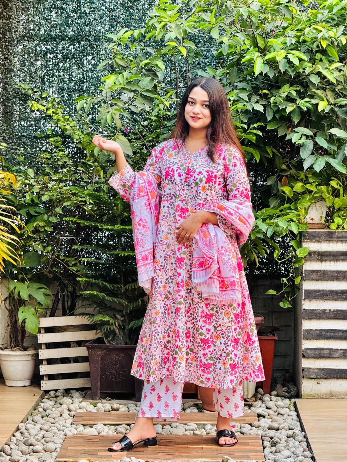 Pink Color Flower (3pcs)