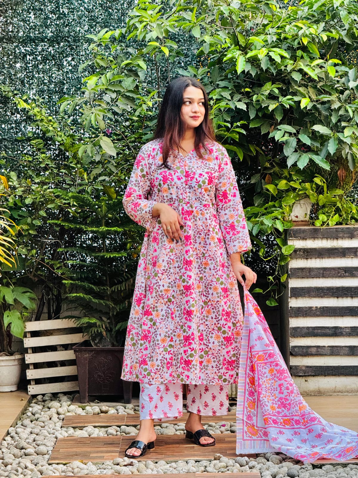 Pink Color Flower (3pcs)