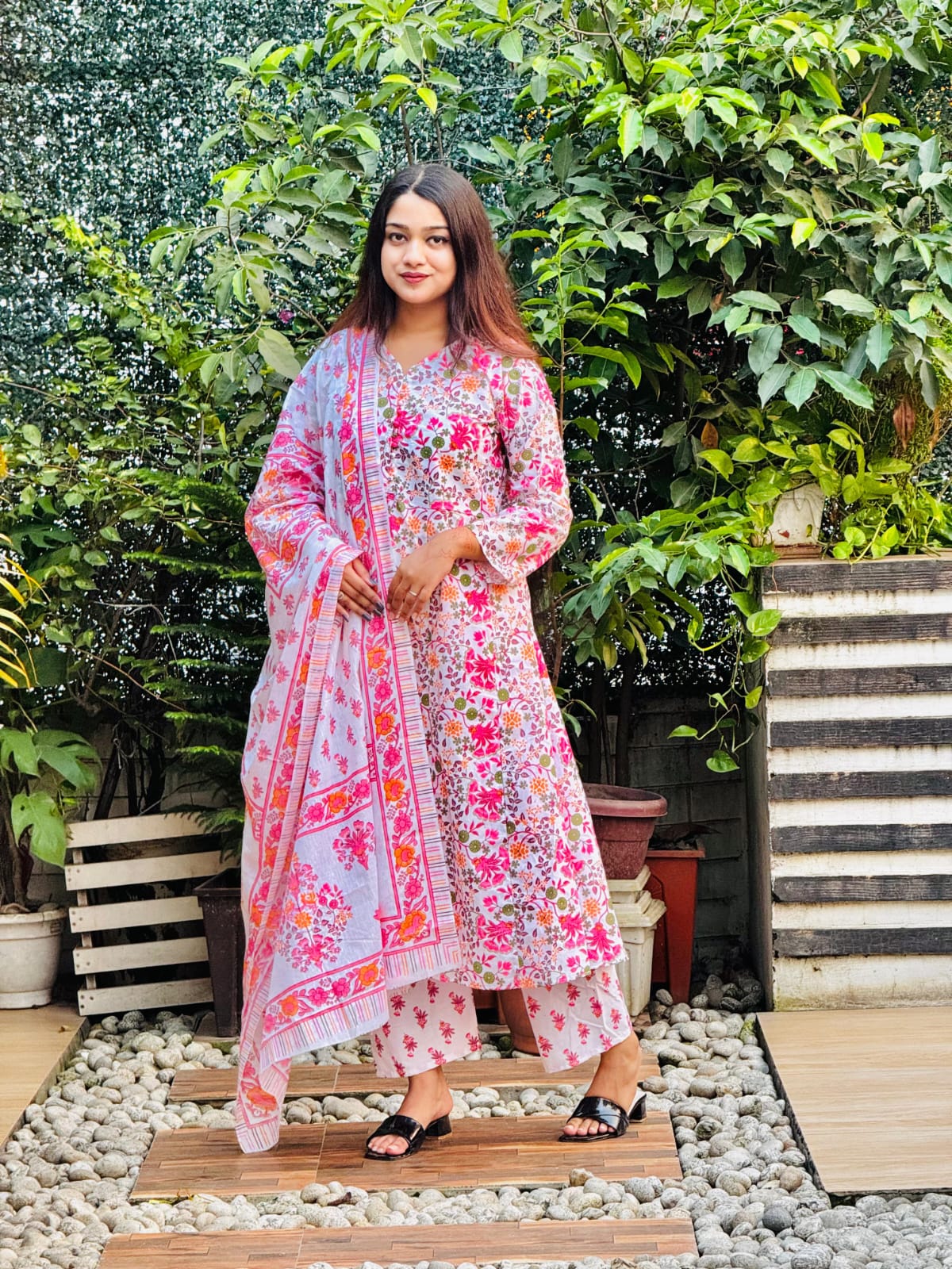 Pink Color Flower (3pcs)